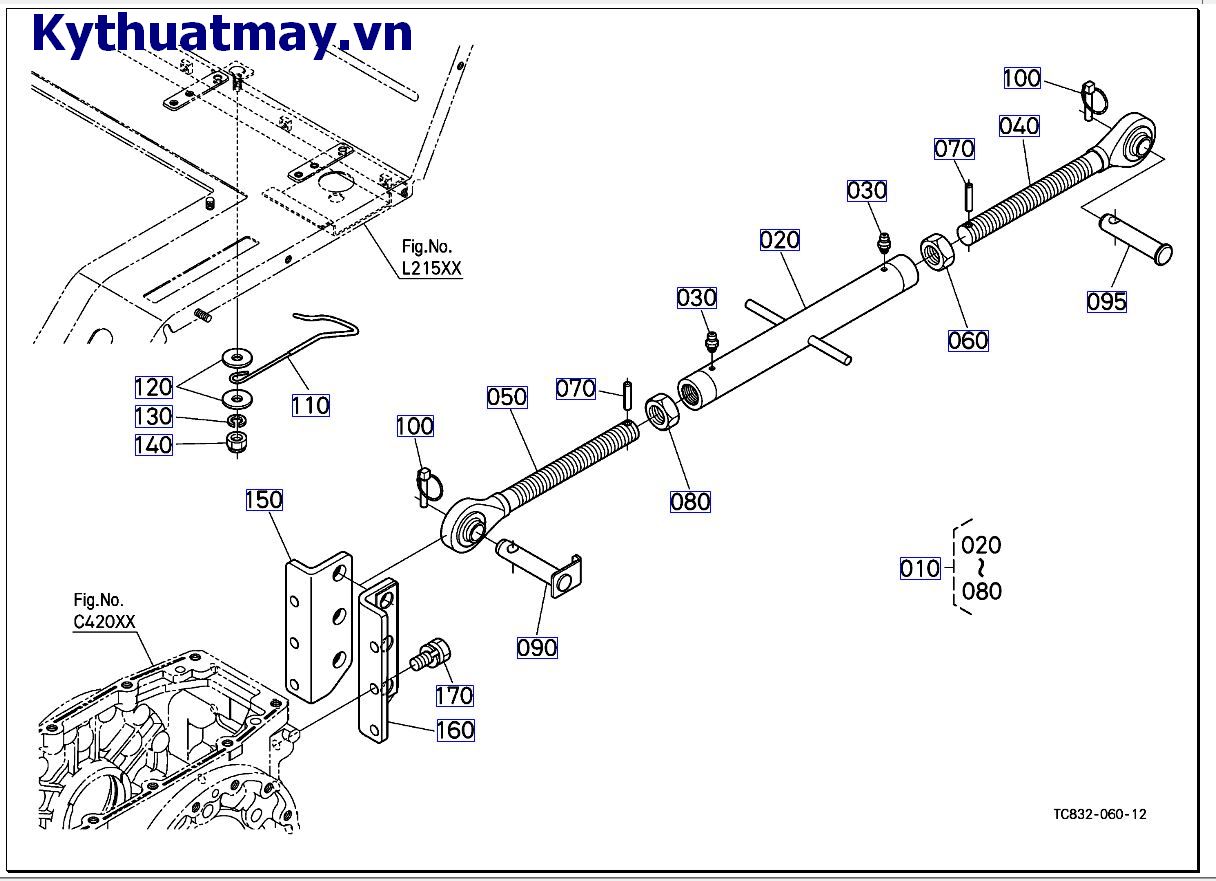 Kết nối 3 điểm / Đòn kéo/ Móc kéo